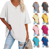 Sommerliches neues Damen-T-Shirt in lockerer Passform (3 kaufen, gratis Versand)