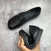Women's leather soft-soled non-slip shoes