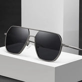 Luxury Metal Photochromic Sunglasses Polarized Stylish Chameleon Anti-glare Driving Shades UV400