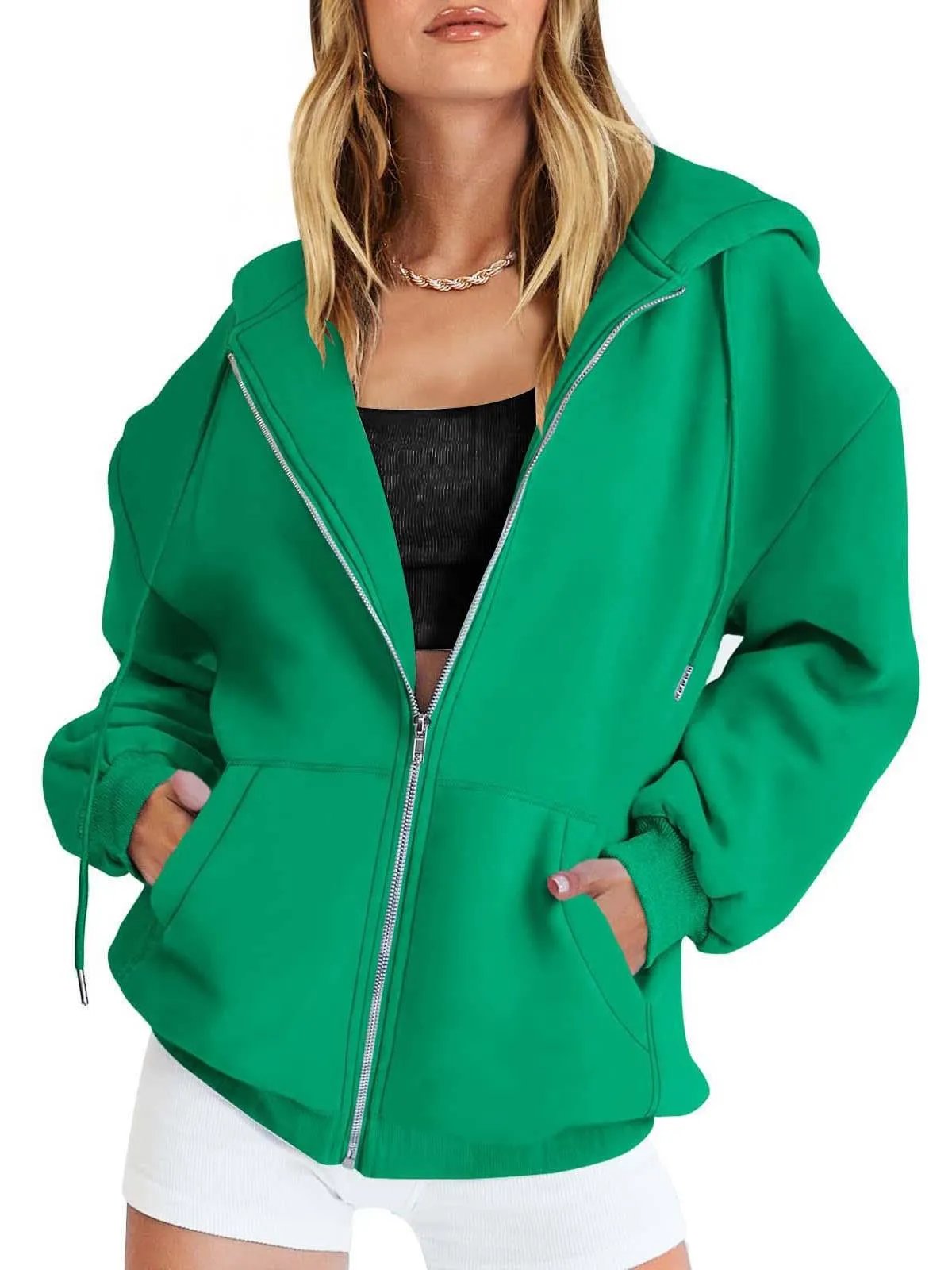 Winter Womens Zip Up Hoodies Oversized Sweatshirts(Buy 2 Free Shipping)