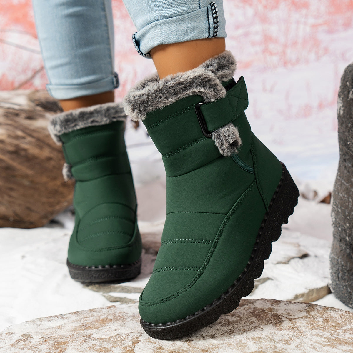 Women's Ankle Fur Snow Winter Boots