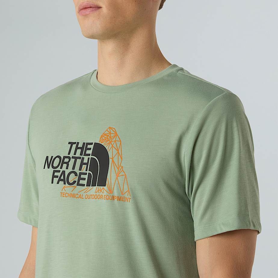 Herren-T-Shirt mit Berggrafik