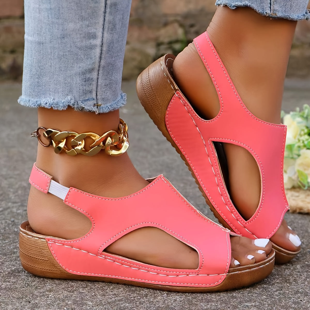 Women's New Summer Rhinestone Open Toe Orthopaedic Sandals
