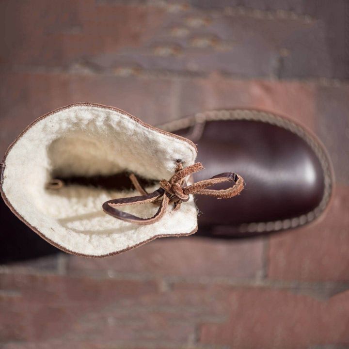 Wasserdichte, wollgefütterte orthopädische Leder-Schneestiefel
