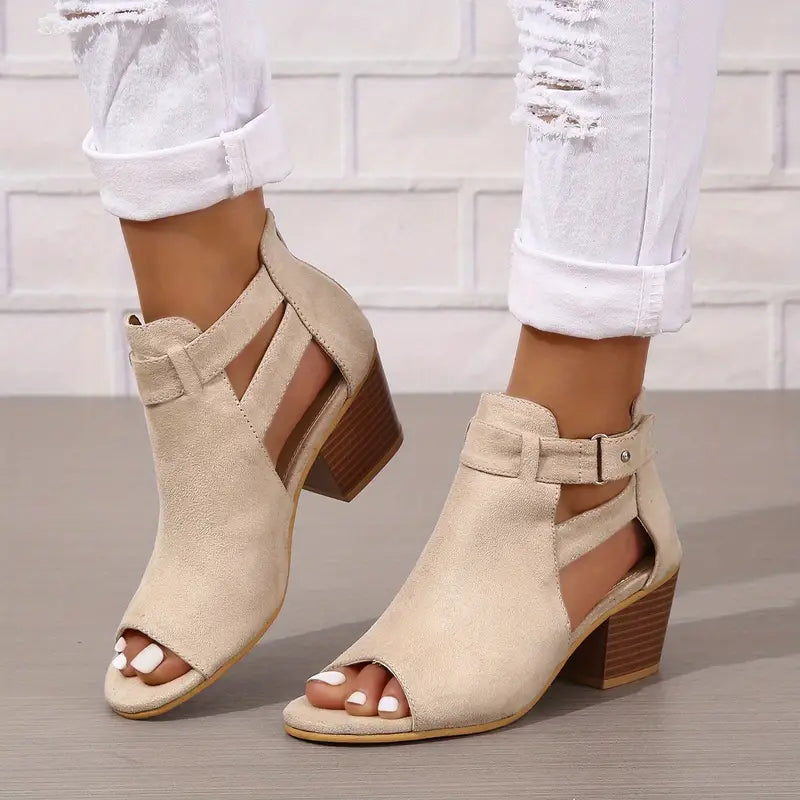 Women's Orthopaedic High Heel Leather Shoes