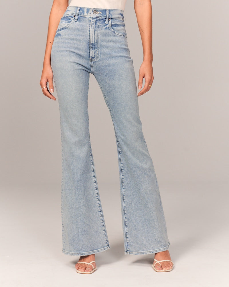 Damen Schlagjeans mit Ultrahoher Taille (2 kaufen, kostenloser Versand)