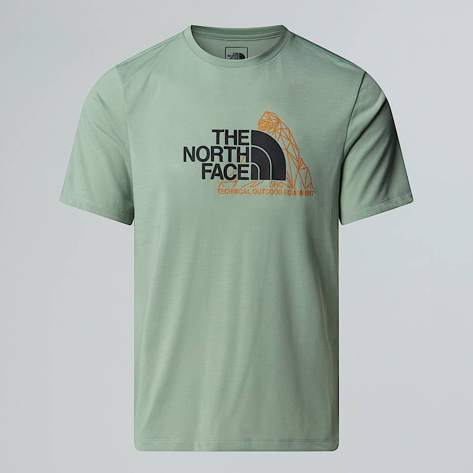 Herren-T-Shirt mit Berggrafik