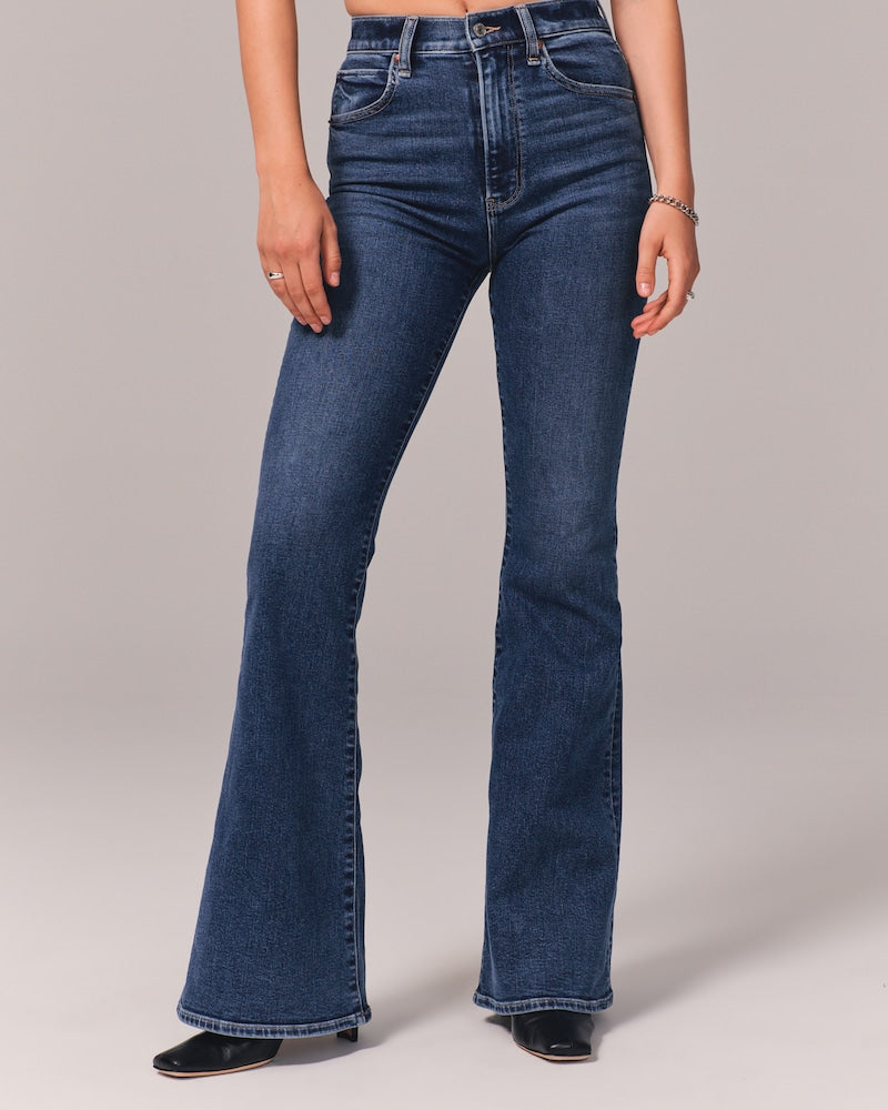 Damen Schlagjeans mit Ultrahoher Taille (2 kaufen, kostenloser Versand)