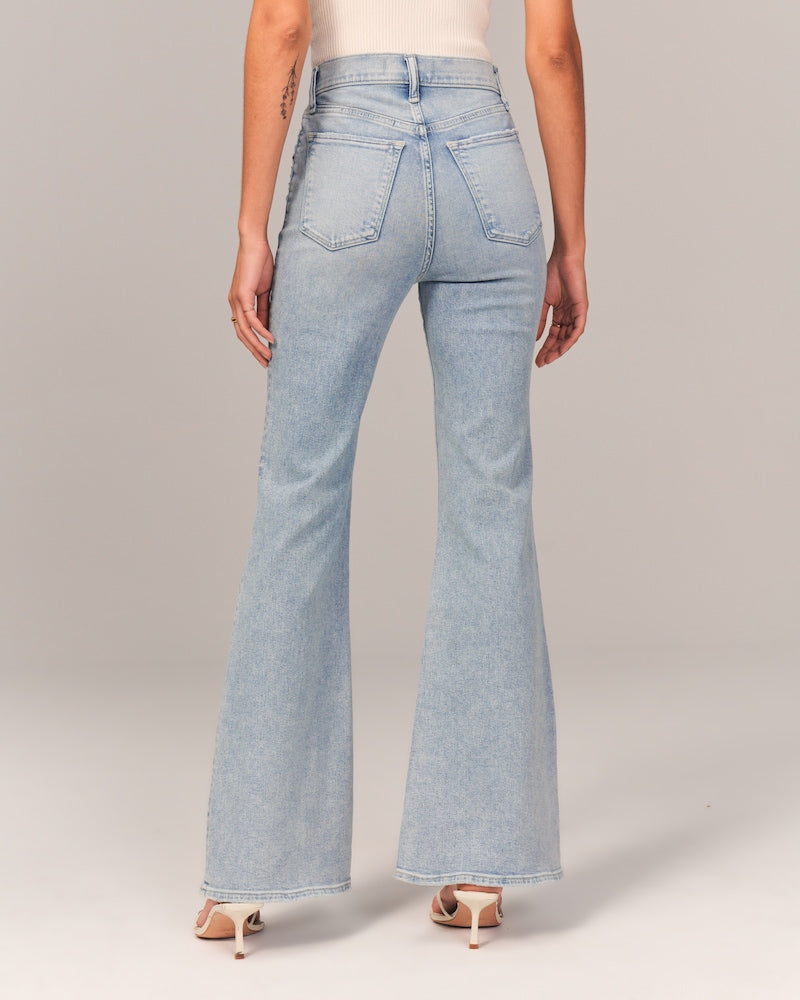 Damen Schlagjeans mit Ultrahoher Taille (2 kaufen, kostenloser Versand)