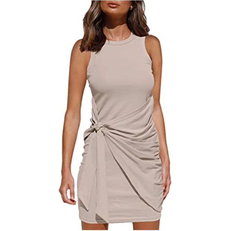 (Mehrfarbig) - Casula Wickelrock Strickkleid