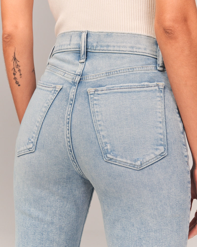 Damen Schlagjeans mit Ultrahoher Taille (2 kaufen, kostenloser Versand)