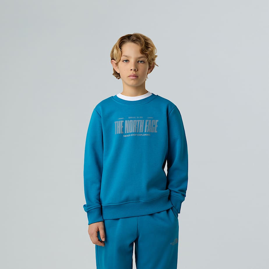 Reflektierendes Sweatshirt für Jungen mit Logo, legere Passform