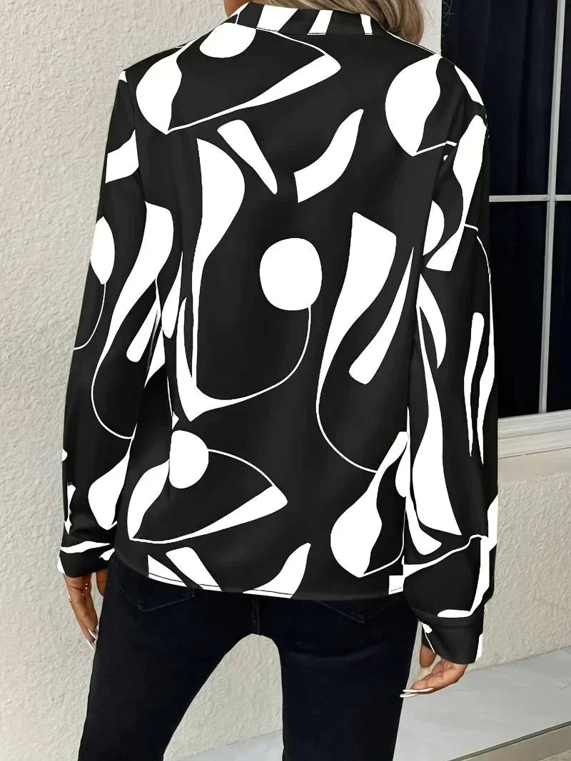 Elegante bedruckte Bluse für Damen