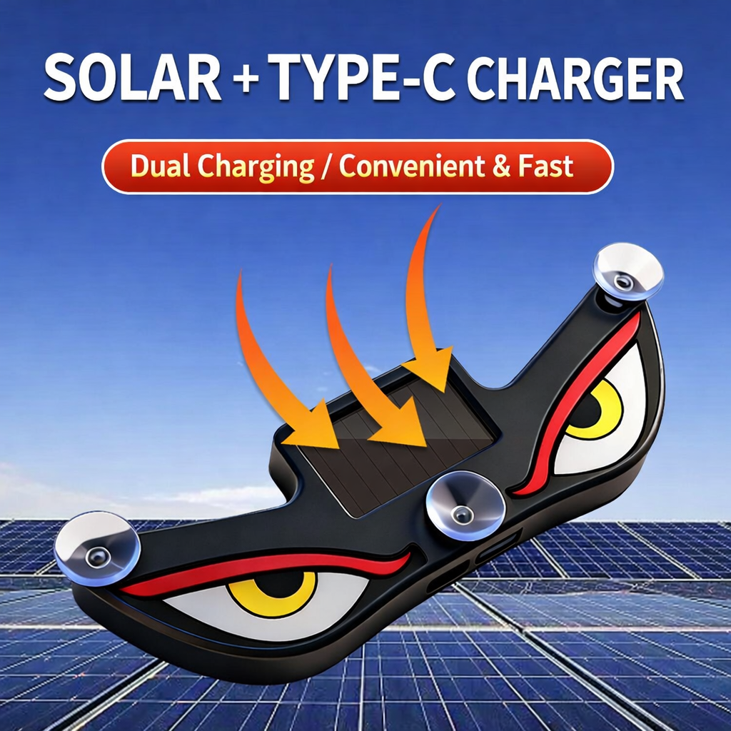 Solar Dämonenauge LED-Autofensterleuchte