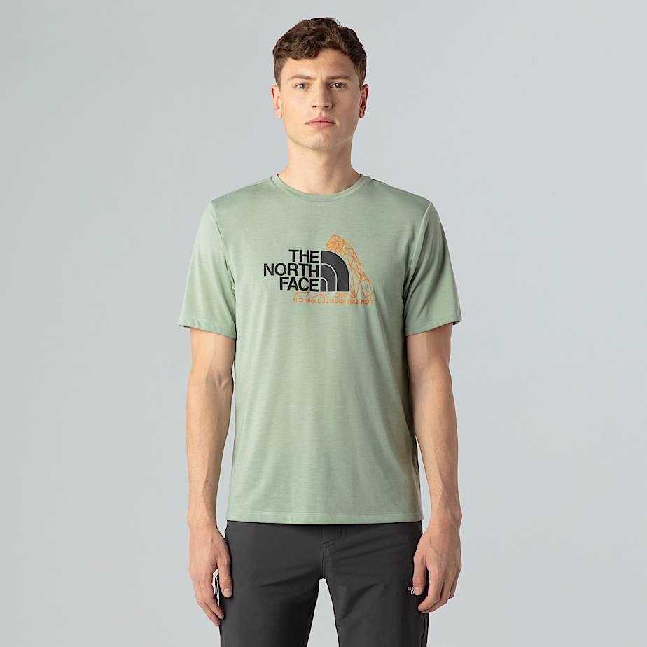 Herren-T-Shirt mit Berggrafik