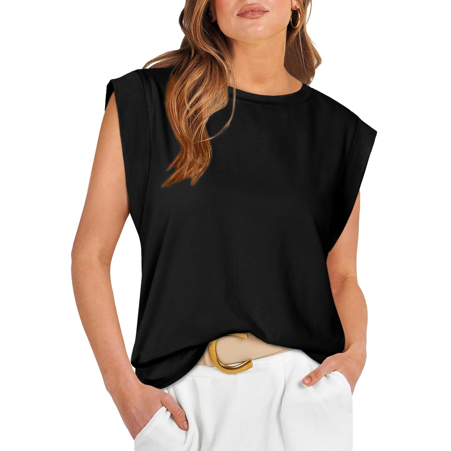 Damen Basic Fashion Freizeit Weste T-Shirt (Kaufe 3, kostenloser Versand)