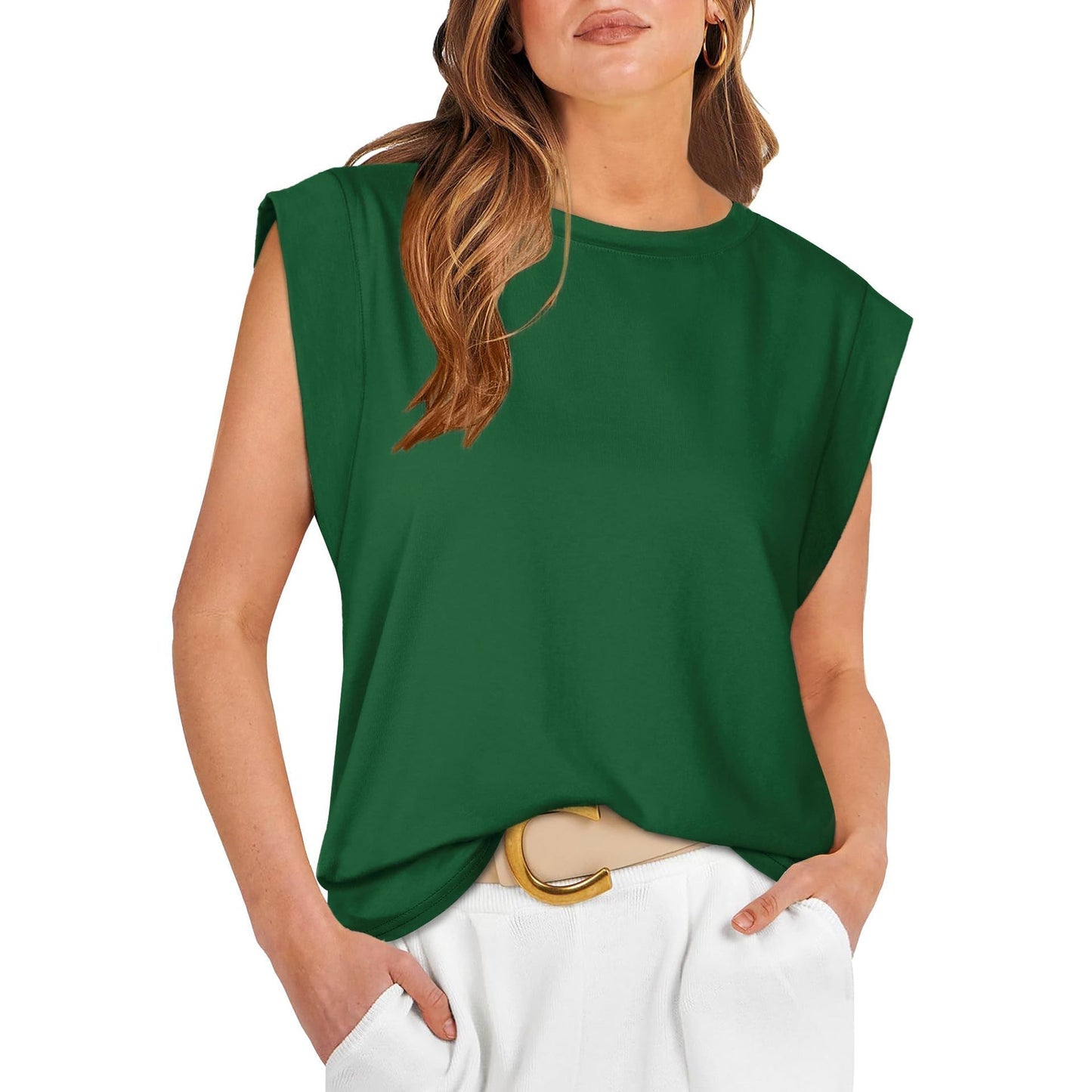 Damen Basic Fashion Freizeit Weste T-Shirt (Kaufe 3, kostenloser Versand)