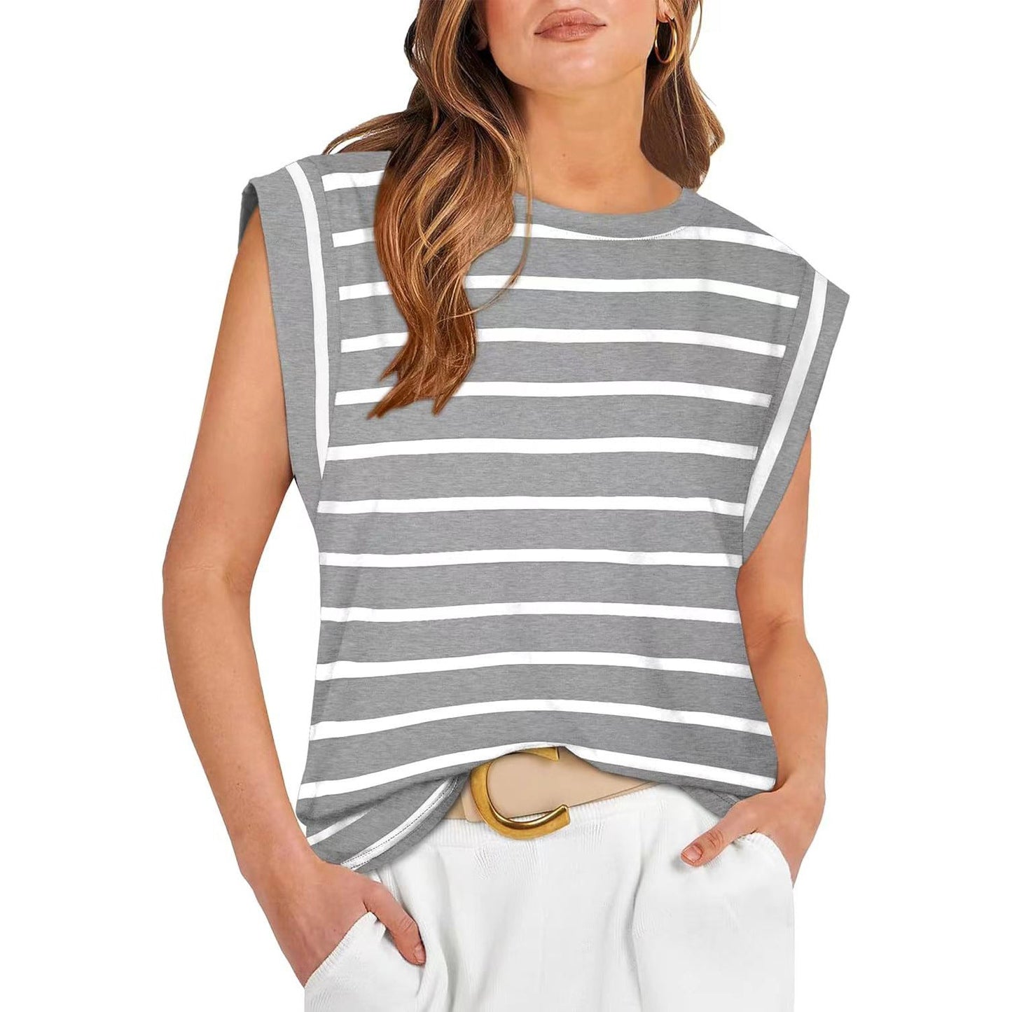 Damen Basic Fashion Freizeit Weste T-Shirt (Kaufe 3, kostenloser Versand)