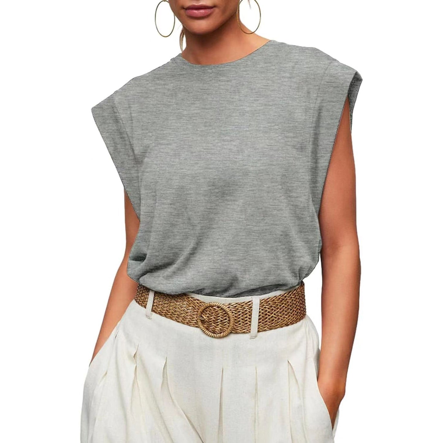 Damen Basic Fashion Freizeit Weste T-Shirt (Kaufe 3, kostenloser Versand)
