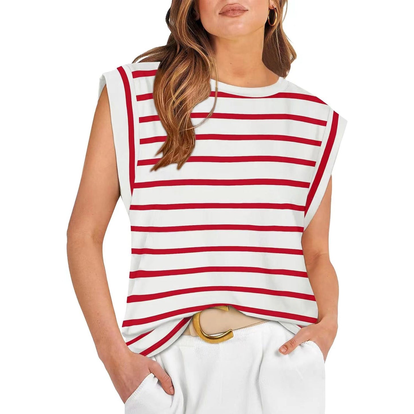 Damen Basic Fashion Freizeit Weste T-Shirt (Kaufe 3, kostenloser Versand)