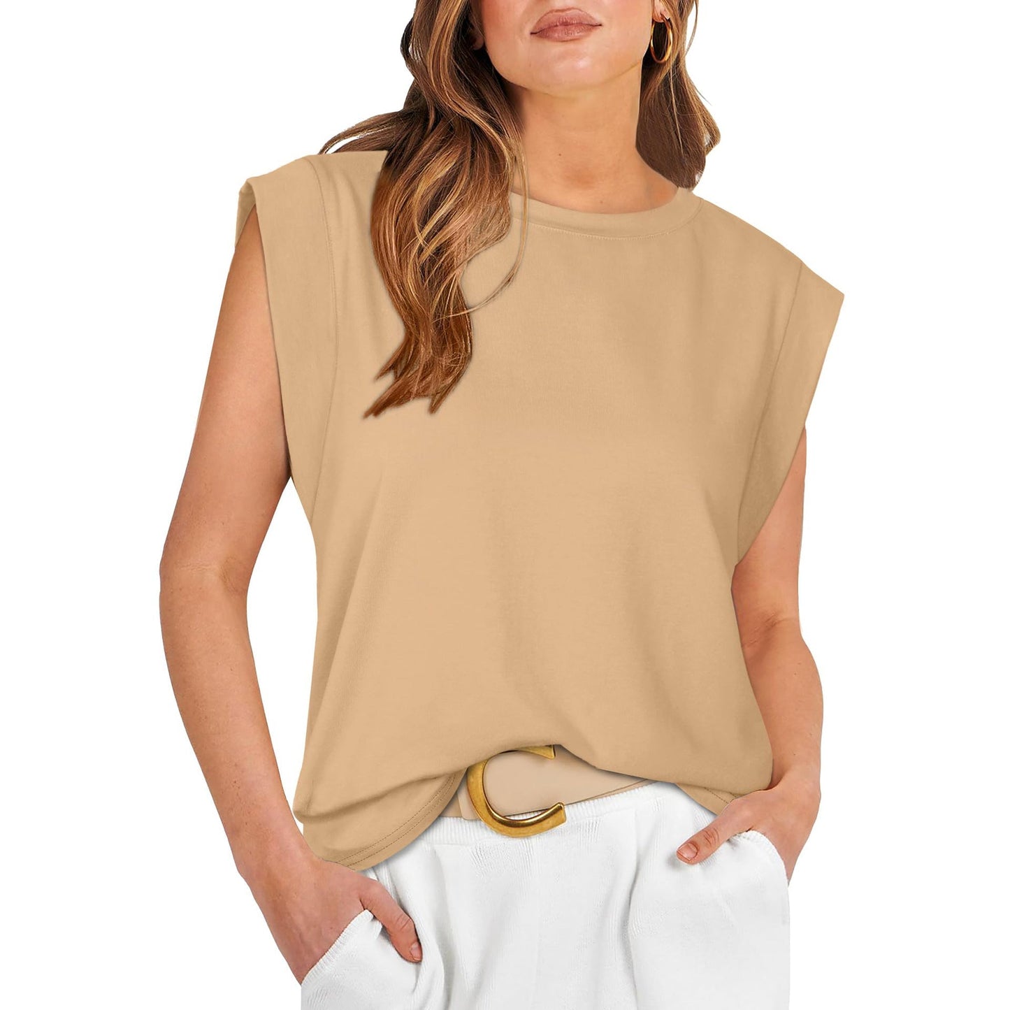 Damen Basic Fashion Freizeit Weste T-Shirt (Kaufe 3, kostenloser Versand)
