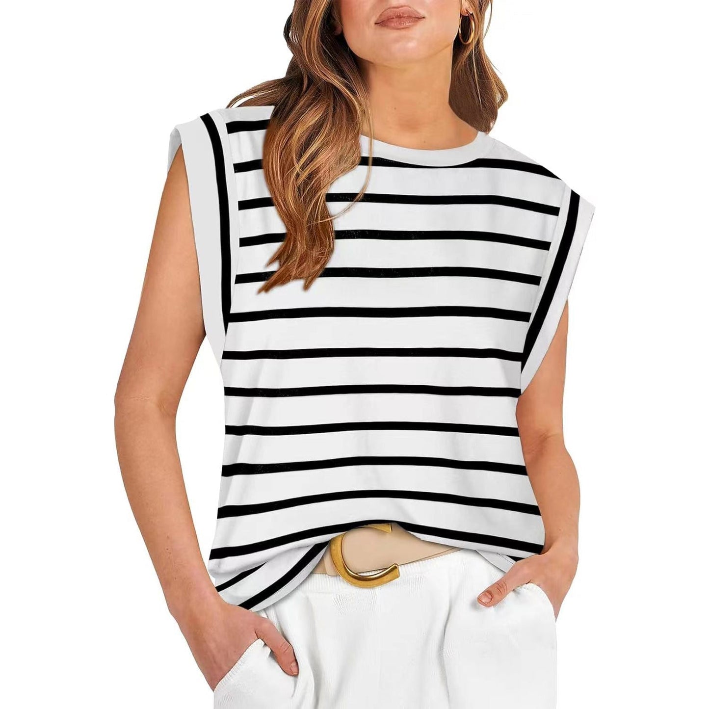 Damen Basic Fashion Freizeit Weste T-Shirt (Kaufe 3, kostenloser Versand)