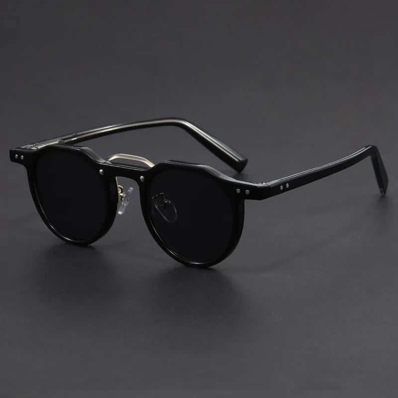 Runde Sonnenbrille im Vintage-Stil – leichte UV400-Brille