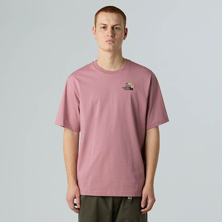 Unisex Dome Blumen-T-Shirt mit lockerem Schnitt
