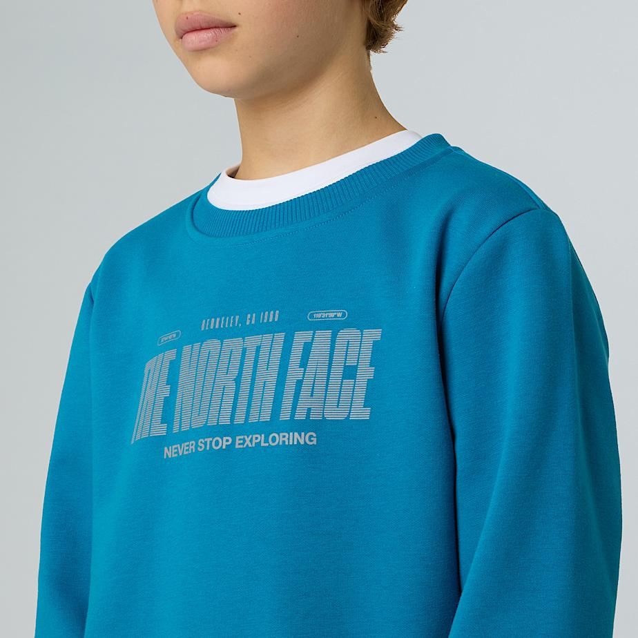 Reflektierendes Sweatshirt für Jungen mit Logo, legere Passform