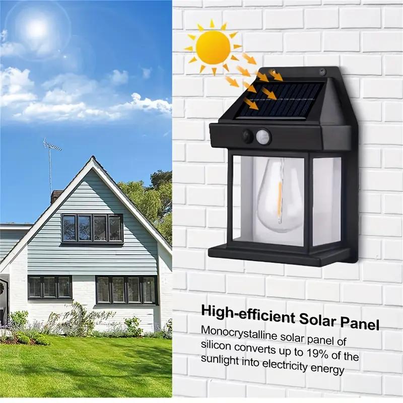 2er-Pack Solar-Bewegungsmelder-Wandleuchten für die Außensicherheit