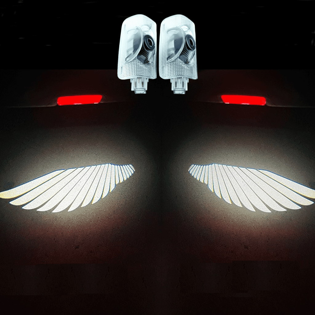 Auto-Türleuchten mit Engelflügel-Motiv