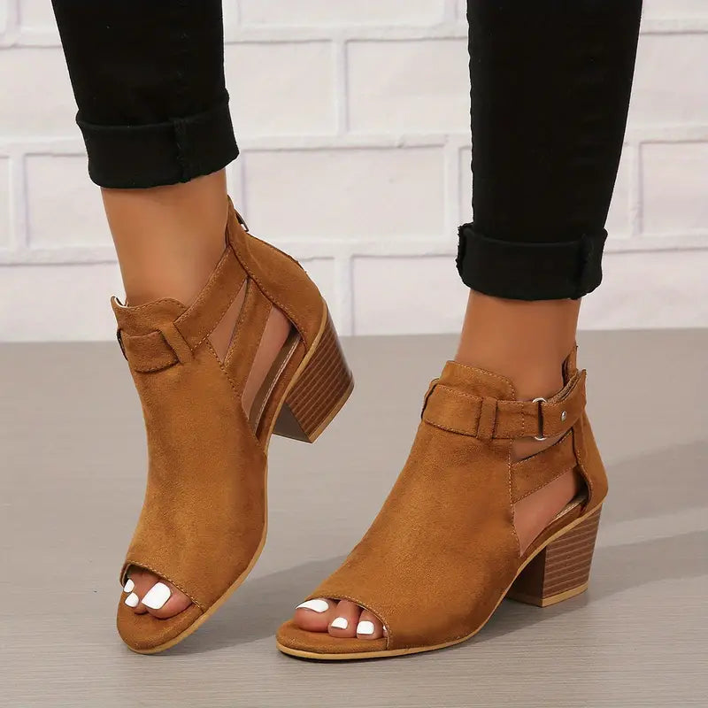 Women's Orthopaedic High Heel Leather Shoes