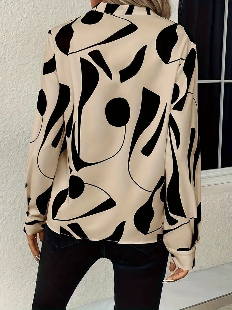 Elegante bedruckte Bluse für Damen
