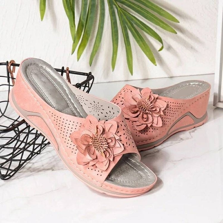 Soft Bottom Massage Orthopedic Wedge Slide Sandals