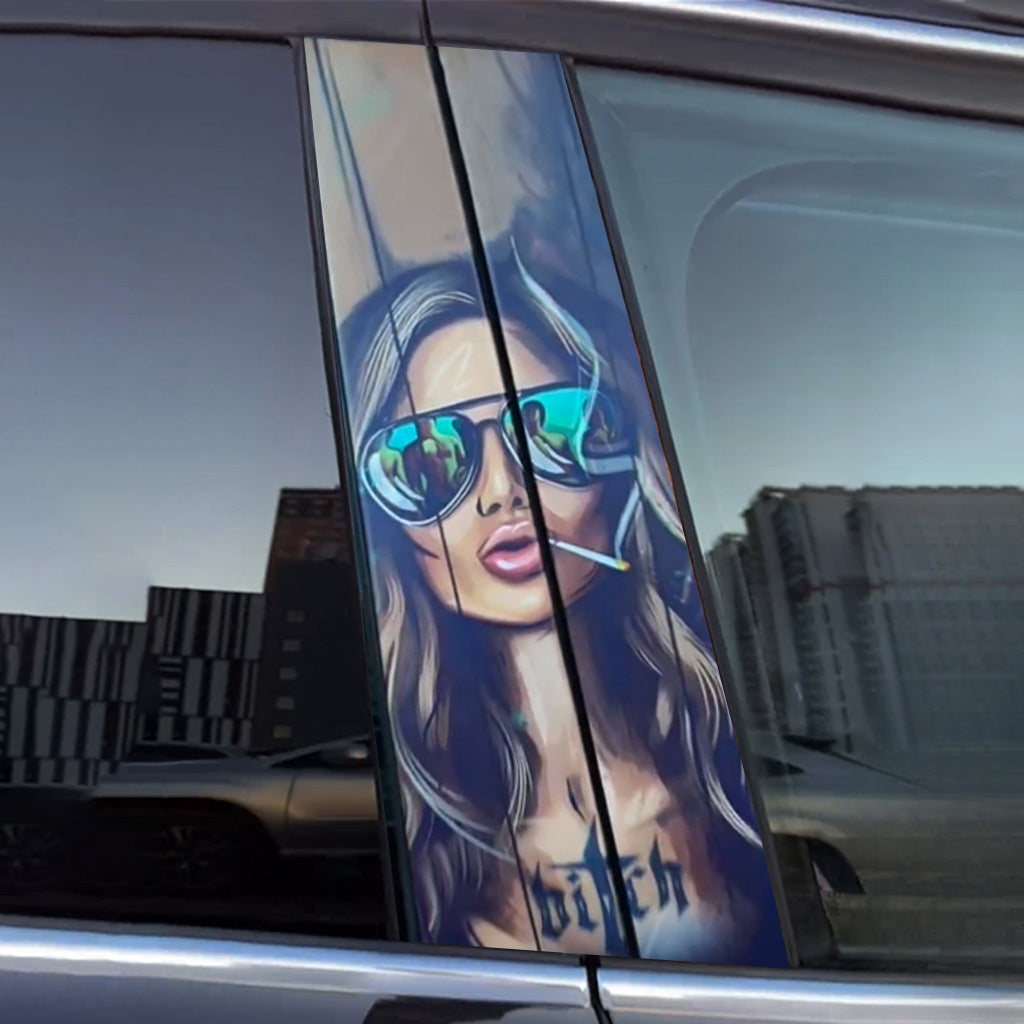Auto-Türaufkleber für Frauen