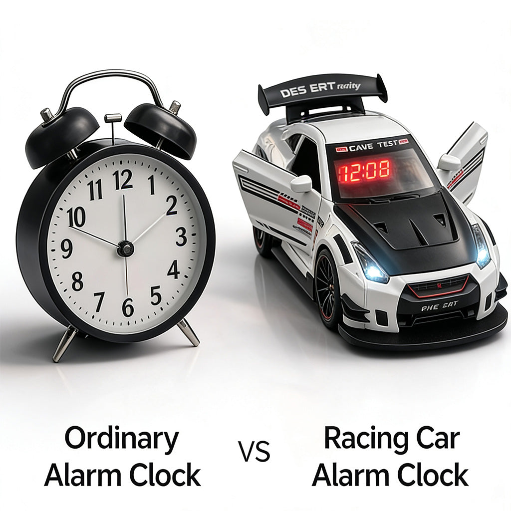 Hyper car Engine Sound Alarm Clock with LED & Mist Spray