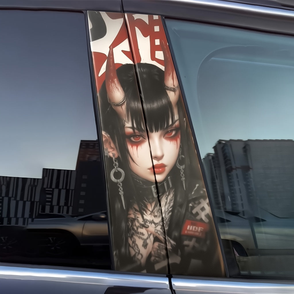 Auto-Türaufkleber für Frauen