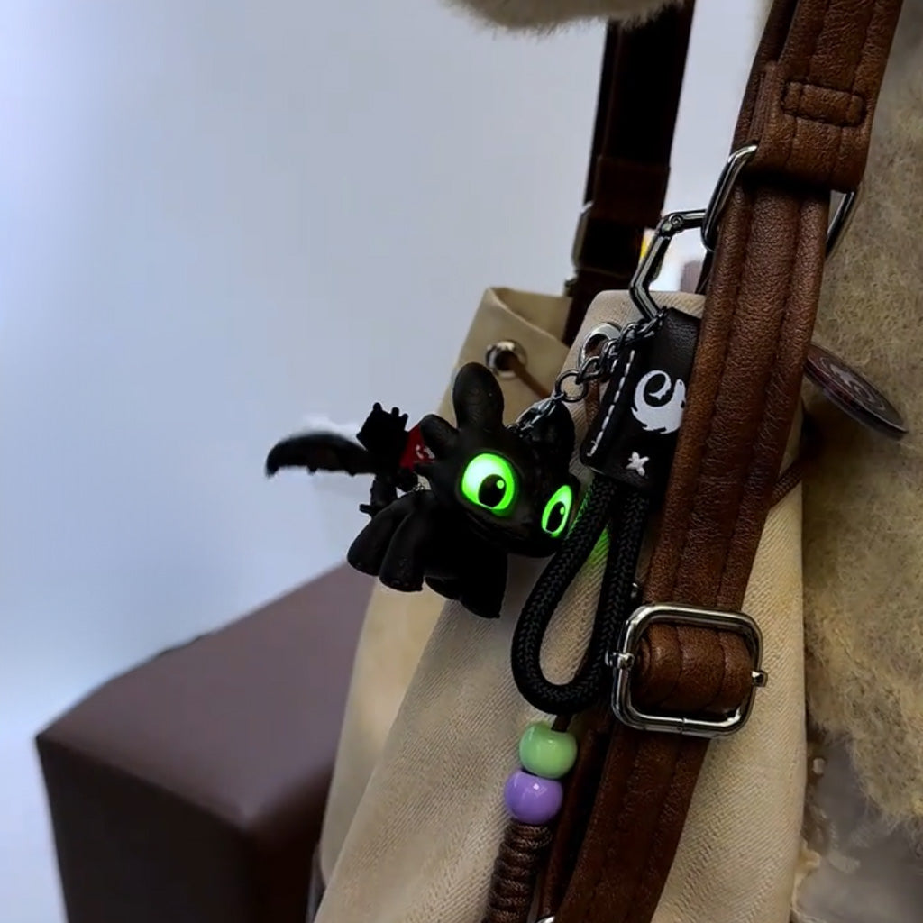 Light-Up Toothless Dragon Keychain