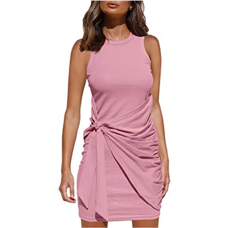(Mehrfarbig) - Casula Wickelrock Strickkleid