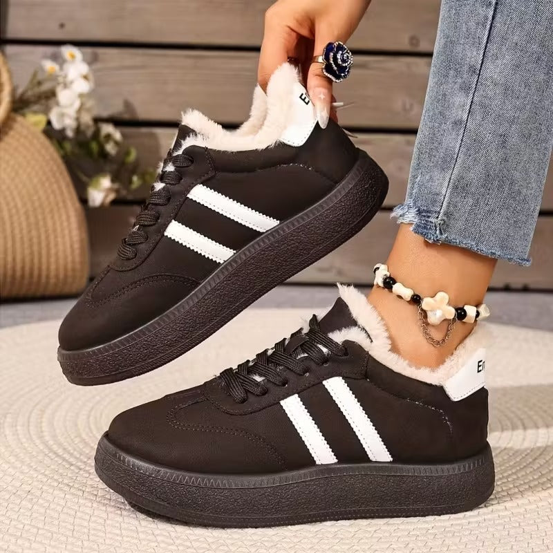 Women's Waterproof Warm Platform Sneakers Boots