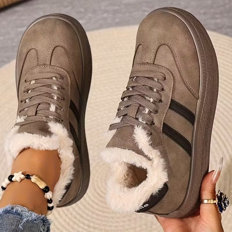 Women's Waterproof Warm Platform Sneakers Boots