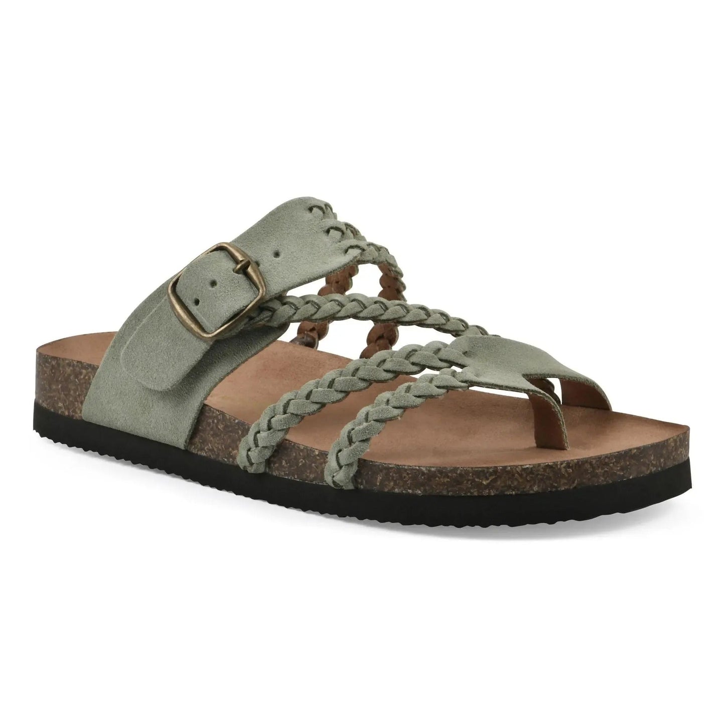 Women’s Braided Cork Sandals – Comfortable Wide Fit Summer Shoes