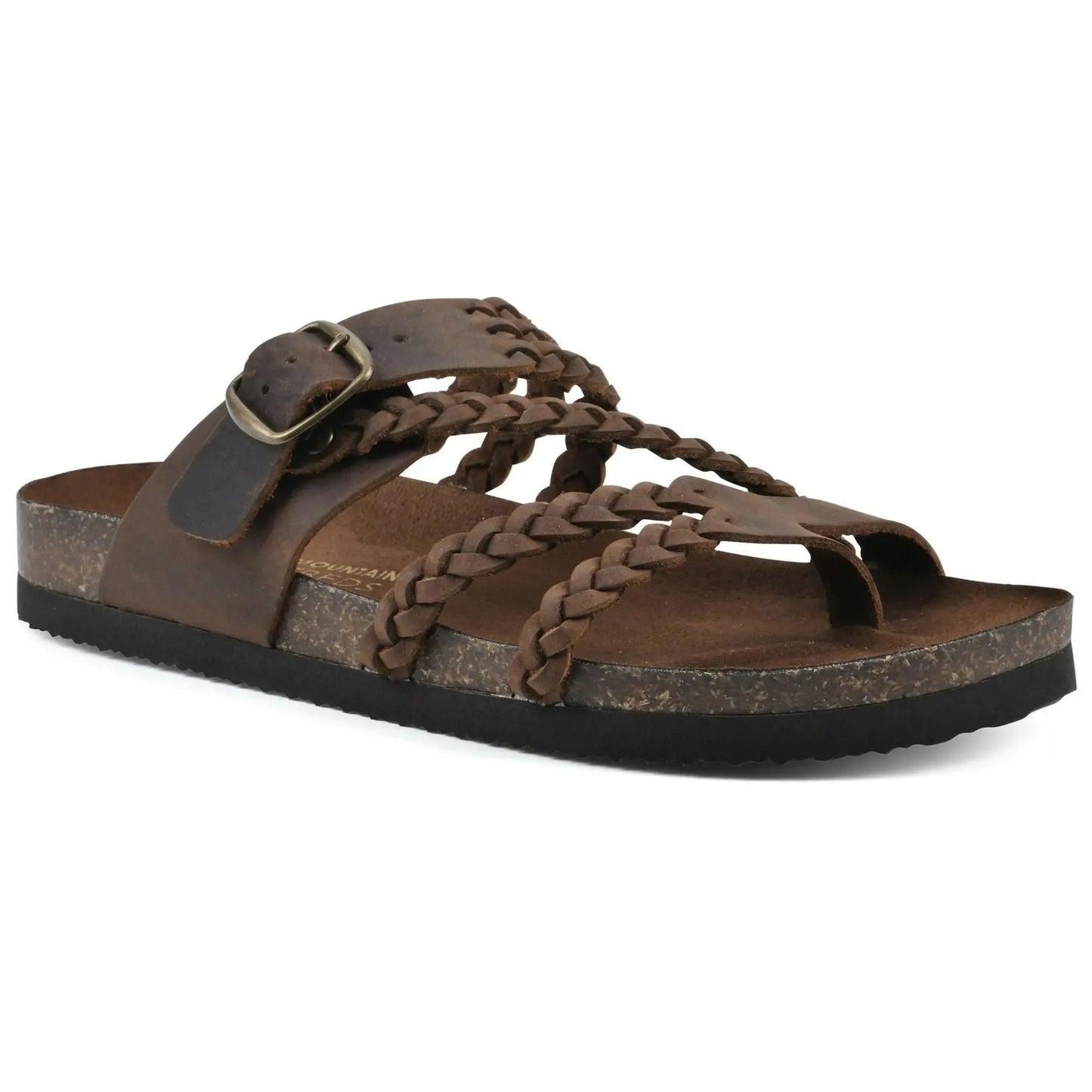 Women’s Braided Cork Sandals – Comfortable Wide Fit Summer Shoes
