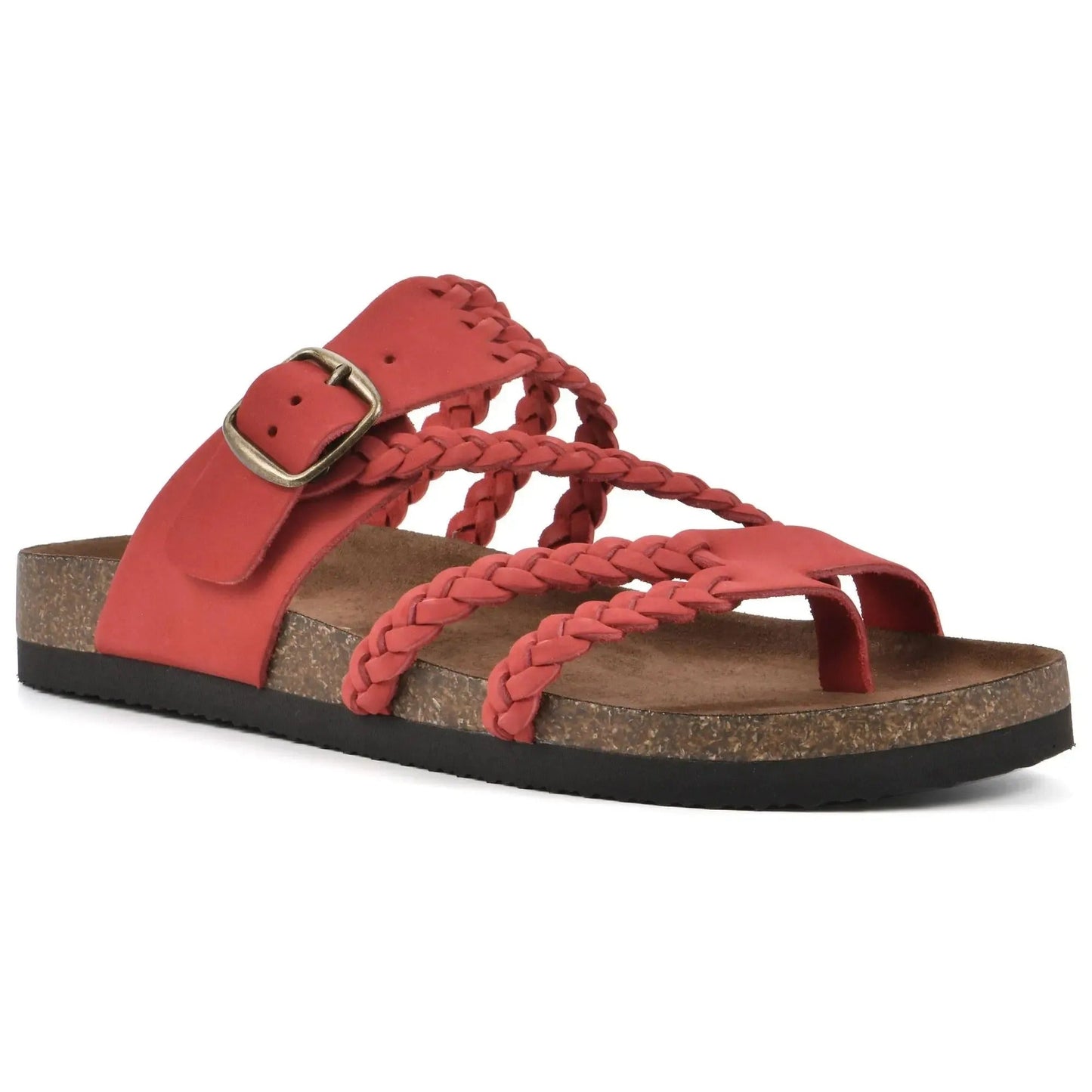 Women’s Braided Cork Sandals – Comfortable Wide Fit Summer Shoes