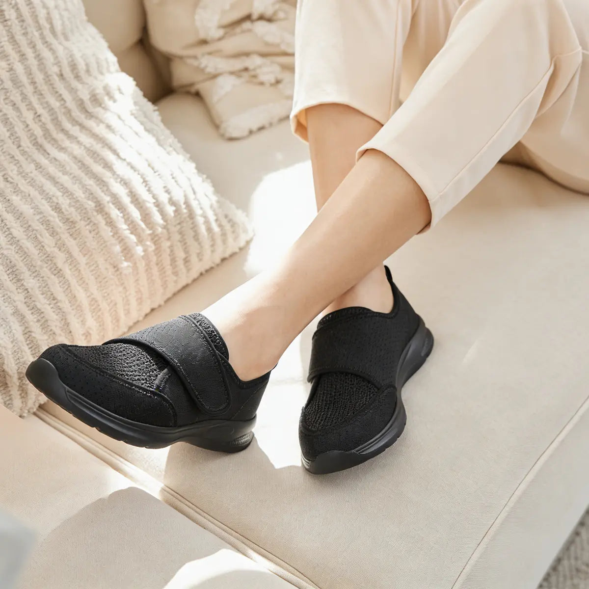 Adjustable Orthopedic Shoes for Swollen Feet – Easy Slip-On Fit