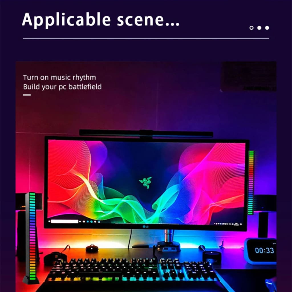 RGB Voice-Activated Led Lights