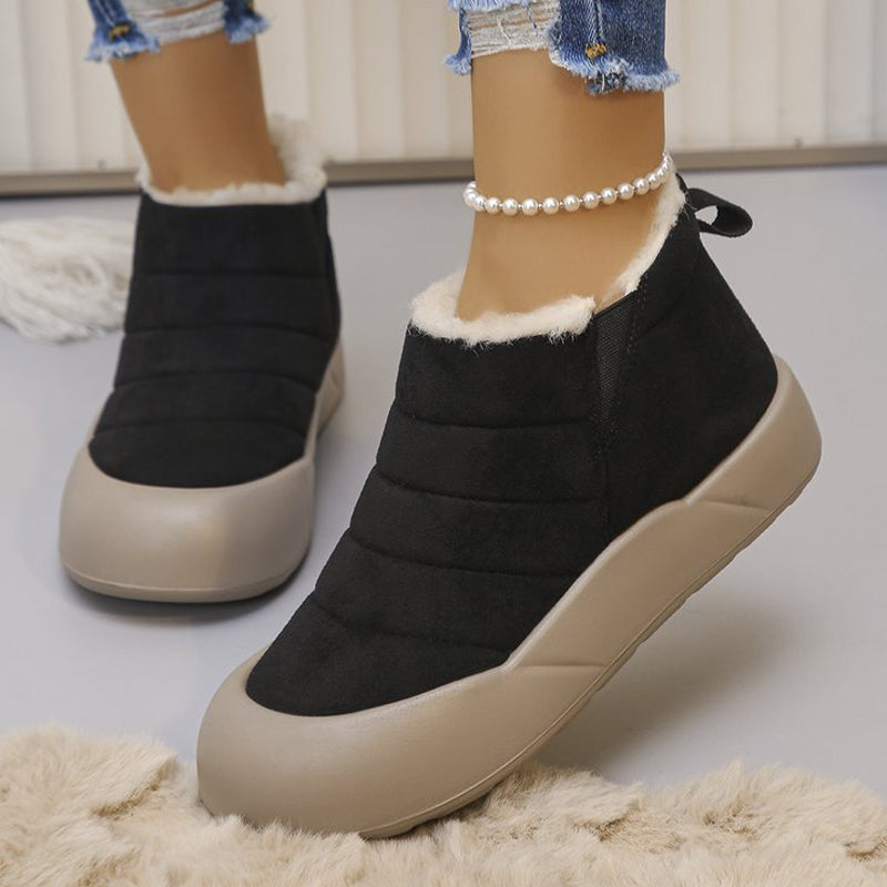 Wasserdichte Winterstiefel aus Baumwolle mit weicher Sohle