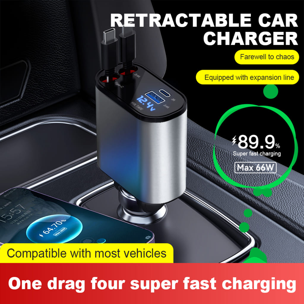 Retractable Fast Car Charger